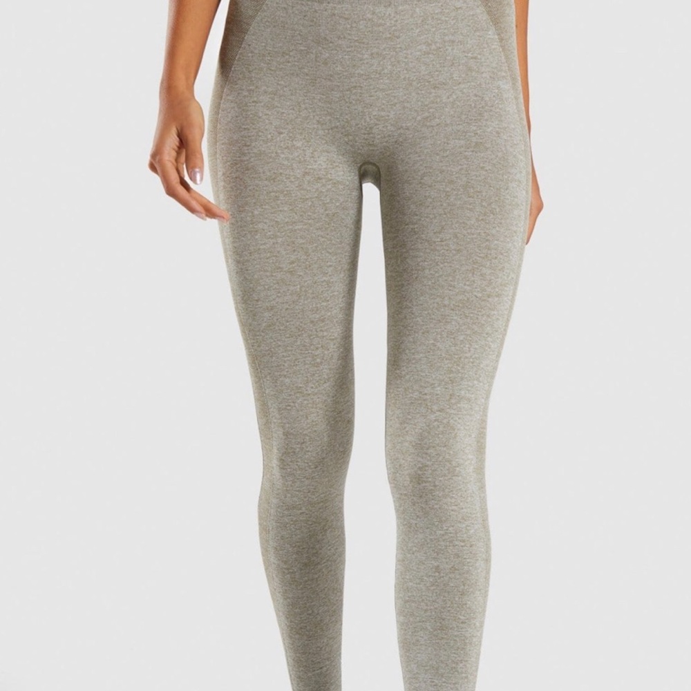 Olive gym shark leggings size s